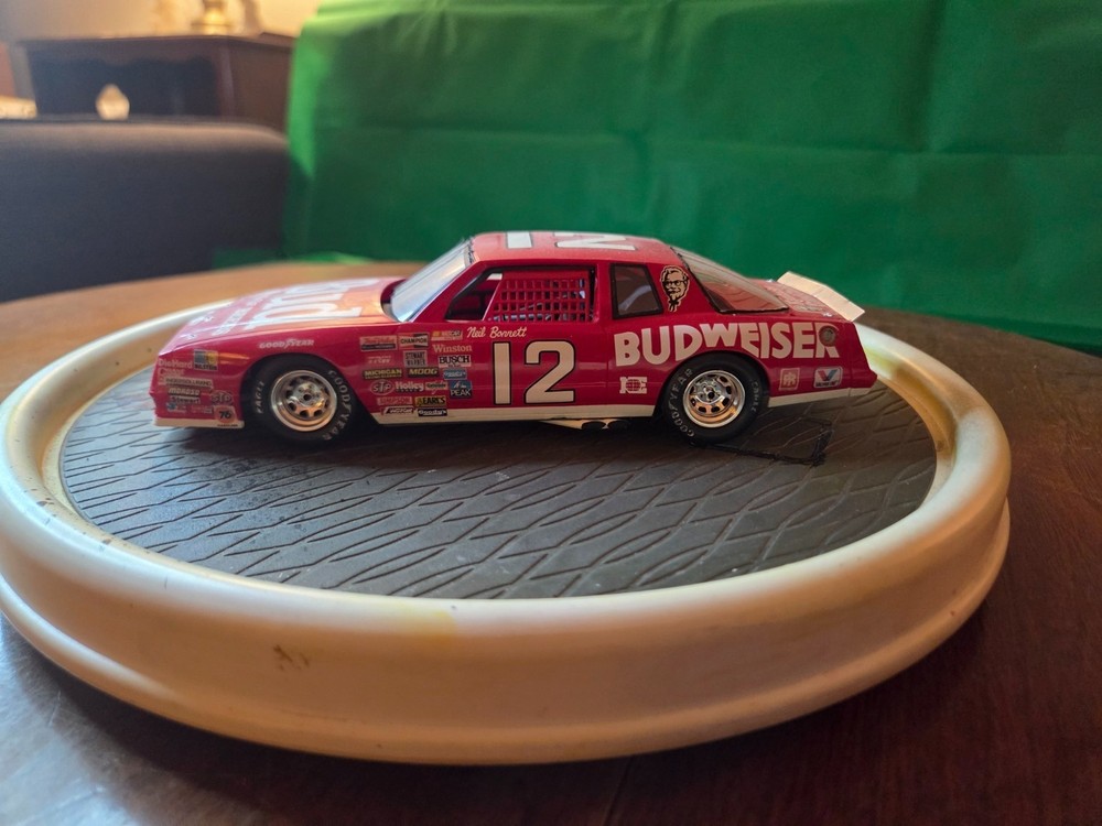 Neil Bonnett #12 Budweiser Monte Carlo 1/24 Hand Built NASCAR Model Stock Car