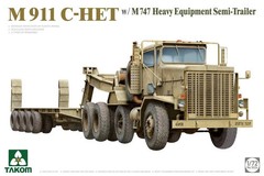 Takom 5024 1/72 US M911 C-HET w/ M747 Heavy Equipment Trailer New Kit