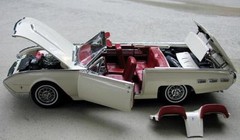 Ford Tbird Thunderbird Classic Car Hot Rod Built1:24Model Race1960s Carousel RED