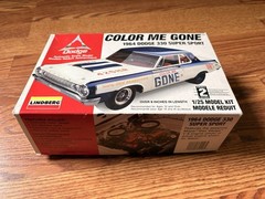Lindberg Color Me Gone II 1964 Dodge 330 Super Stock 1/25 Model- Missing Windows