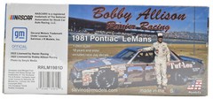 Salvino JR Models “Tuf-Lon” Bobby Allison 1981 Pontiac LeMans 1/24 Model Car Kit
