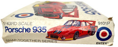 Entex Porsche 935 Snap Together Series Model Kit 1/43 Complete 9101P Japan 1980s