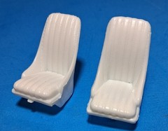 37 CHEVY CONVERTIBLE – CUSTOM BUCKET SEATS – AMT T161 – MODEL CAR KIT PARTS LOT