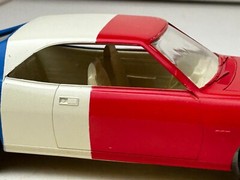 Jo-Han 1969 AMC Javelin SST Promo Car with Original Box, Red to Blue