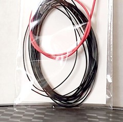 6 Feet Black Spark Plug Wire 1/24 1/25 Scale Models With Red Boot Material