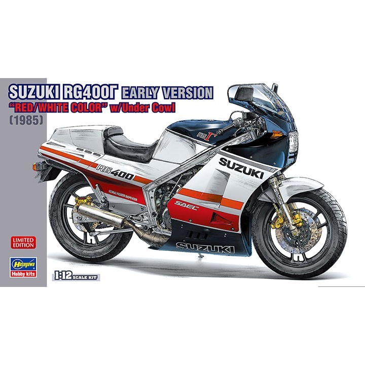 Hasegawa #21732 1/12 SUZUKI RG400 Gamma EARLY RED/WHITE