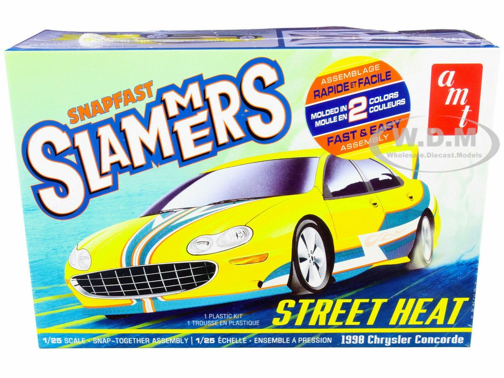 AMT SNAP KIT 1998 CHRYSLER CONCORDE “SLAMMERS” 1/25 SCALE KIT#1227~MINT in BOX