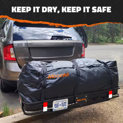 16 Cu Ft. Waterproof Hitch Cargo Carrier Bag (58 In. X 20 In. X 24 In.) with 3-B