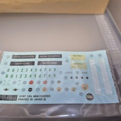Fujimi 1/24 scale Mini Cooper plastic model kit made in Japan