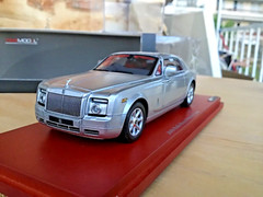 1/43 TSM , Rolls Royce ,silver phantom coupe, met. Silver, mint !!!