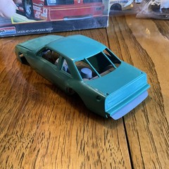Built Model Car, 1987 Monogram Stock Car STARTED, INCOMPLETE, MODIFIED For Parts