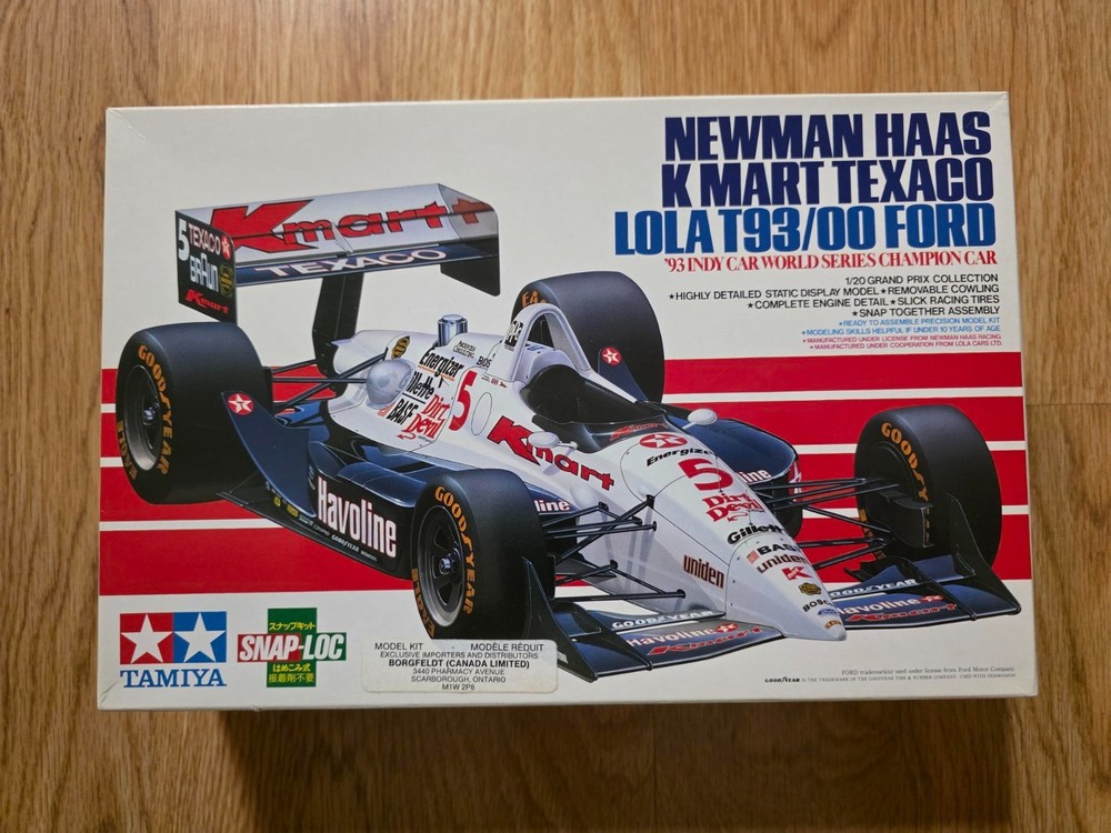 1/20th Tamiya Newman Haas K-Mart Texaco Lola T93 Ford Model Kit #20040