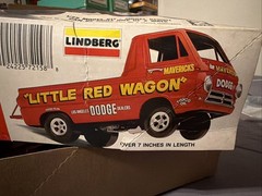 Vintage Lindberg Little Red Wagon 1/25 Open Box