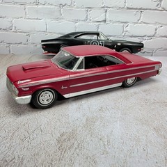 Lot 2 Built 1963 Ford Galaxie & Black Lee Charger Model Cars 1/25