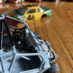 Built Model Car, 1990 Monogram Stock Car STARTED, INCOMPLETE, MODIFIED For Parts