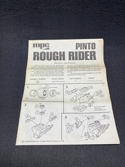 MPC Rough Rider Pinto Modified Stocker Dirt Track Original Instructions Manual