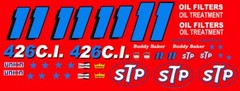 #11 Buddy Baker STP Petty Dodge 1971 1/24th Scale Waterslide Nascar Decals