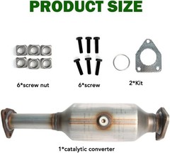 Direct Fit Catalytic Converter with Gaskets Compatible with Honda Accord 2003-2