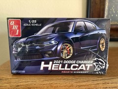 SKILL 2 MODEL KIT 2021 DODGE CHARGER HELLCAT REDEYE 1/25 SCALE BY AMT RARE HTF