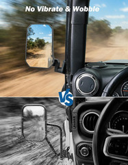 Red Wrangler Side Mirrors Doors off Compatible with 1997-2018 Wrangler TJ JK JK