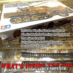 TAMIYA 35144 1/35 GERMAN 8-TON SEMI TRACK; 3.7CM FLAK 37 SD,KFZ.7/2 MODEL KIT