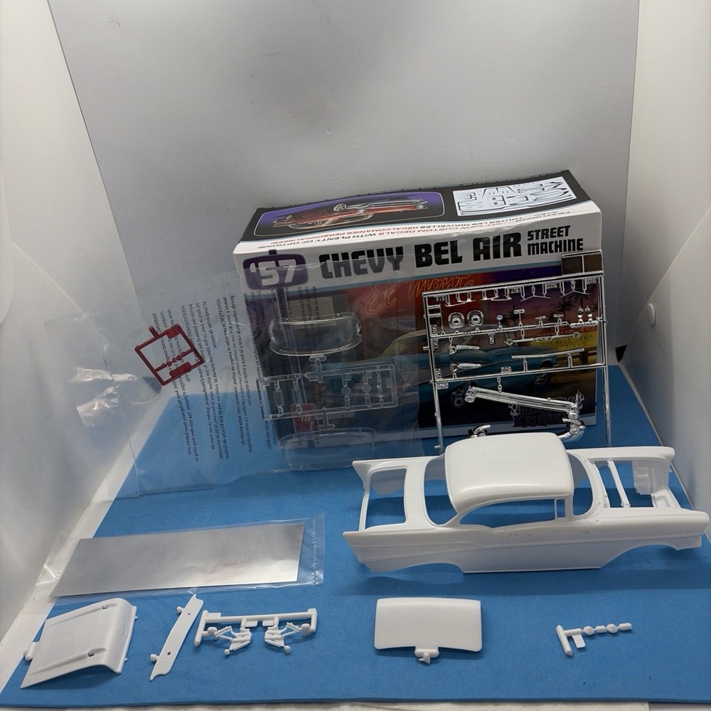 Stock 57 Chevy Bel Air HARD BODY W Metal Foil 4 Slot Car? 1:25 LBR Model Parts