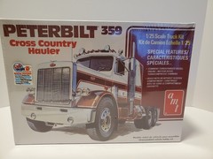 amt SEMI TRUCK MODEL KIT PETERBILT 359 CROSS COUNTRY HAULER 1/25 scale SEALED