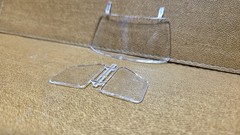 1977 FORD ECONOLINE VAN WINDSHIELD & SIDE GLASS 1:25 AMT NEW Model KIT PARTS