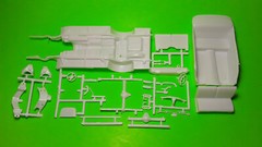 AMT 55 1955 Chevy Bel Air 1/25 Frame Axle Rear End Interior Tub Bench Seat Dash