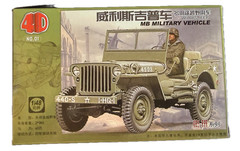 NIB-Fantastic 1/48 US Willys Army Jeep MB 4×4 Model KIT NEW in FACTORY BOX!