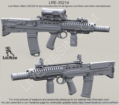 Live Resin 1/35 LRE-35214 L85A2 SAS CQB w/Elcan Specter OS 4x Scope & Silencer