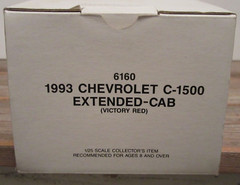 NIB AMT/ERTL 1993 CHEVY C-1500 EXTENDED-CAB VICTORY RED DEALER PROMO MODEL #6160