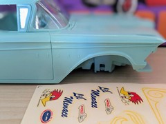 ULTRA RARE! ORIGINAL VINTAGE AMT 1959 EDSEL CORSAIR JR KIT *100% COMPLETE *L@@K!