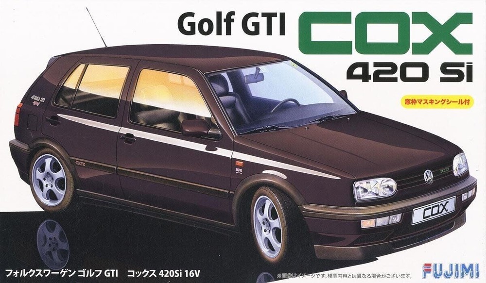 Fujimi RS-47 Volkswagen Golf COX 420Si 16V w/Window Frame Masking 26760 1/24
