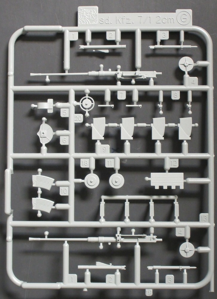 Dragon 1/35th Scale Flak Panther Ausf D – Parts Tree G from Kit No. 6899