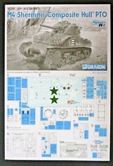 DRAGON 1/35th Scale M4 Composite Hull PTO Decals from Kit No. 6740