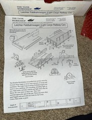 TWS The Tank Workshop Leichter Feldbahnwagen Light Cargo Railway Car Resin Kit
