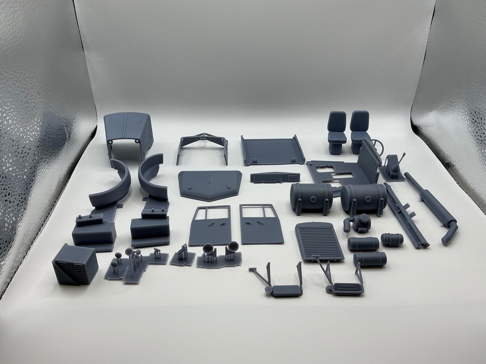1/16th scale resin 3d printed Peterbilt 281 by anonymous. Read description.