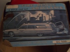 VINTAGE Jo Han Fire Rescue Ambulance 1/25 Model Kit OPEN BOX