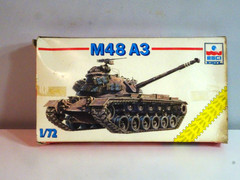 Esci/Ertl 1/72 SCALE PLASTIC MODEL M48-A3 US TANK, Made in Italy, Open Box