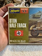 Sealed 1/72 scale Hasegawa Mini Box # 11 WWII German SDkfz 7- 8 Ton Half-Track