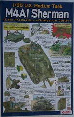 Asuka (Tasca) 35-022 1/35 U.S Medium Tank M4A1 (Late) with Hedgerow Cutter