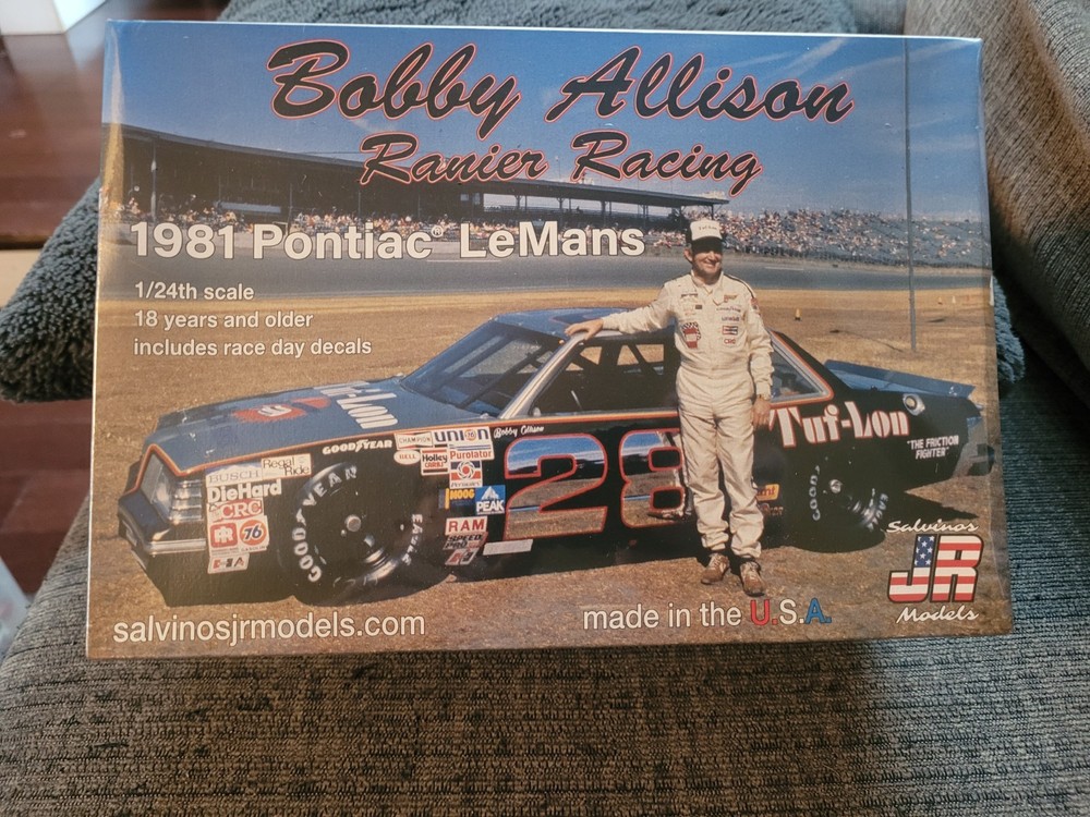 Salvino JR Models “Tuf-Lon” Bobby Allison 1981 Pontiac LeMans 1/24 Model Car Kit