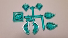77 1977 Ford Surfer Van 1/25 Kustom Blue Tint Glass Diamond Bean Portal Window
