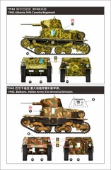 Heavy& Lanmo MM35009+NM3502 1/35 Italian L6/40 Light Tank Kit w/Interior Upgrade