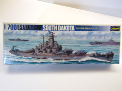 Hasegawa 1:700 Scale Water Line Battleship South Dakota model kit # WL-BL119:750
