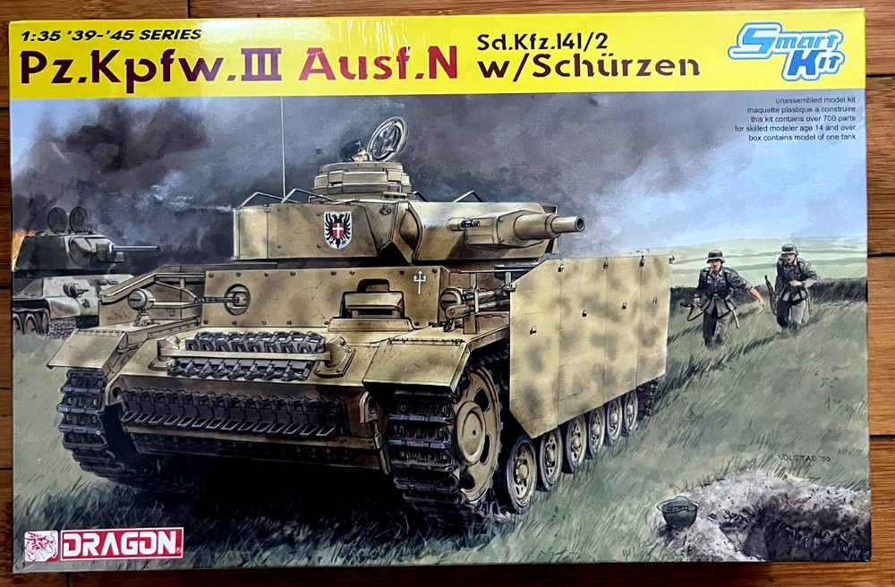 Dragon 1:35 ’39-’45 Series Pz.Kpfw.III Ausf.N w/Schürzen SEALED German Panzer