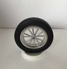 Two 1:8 3d Printed Wheels For The Revell-Monogram for soft Front Skinny 135 Tire