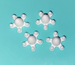 1/8 Scale Resin Spider Caps Set Of 4 Monogram Revell big deuce 1/8th