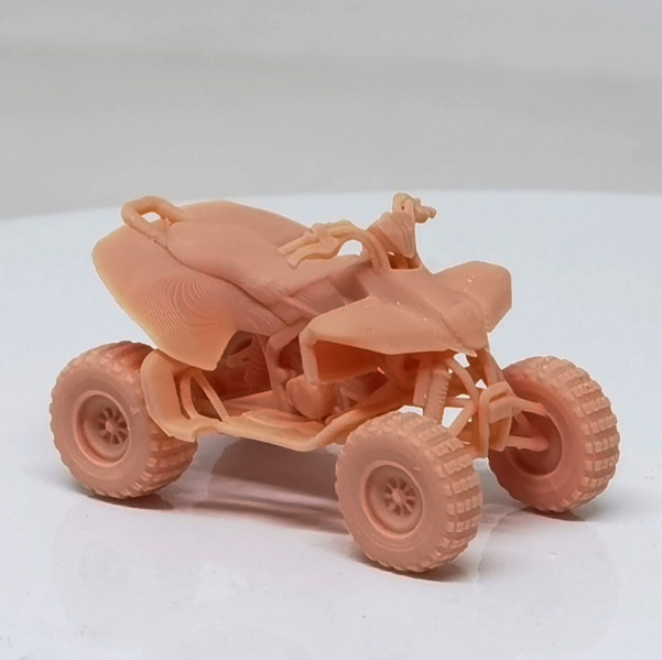 1/64 Beach Motorcycle Model Four Wheel Garage Model Accessories Colorless
